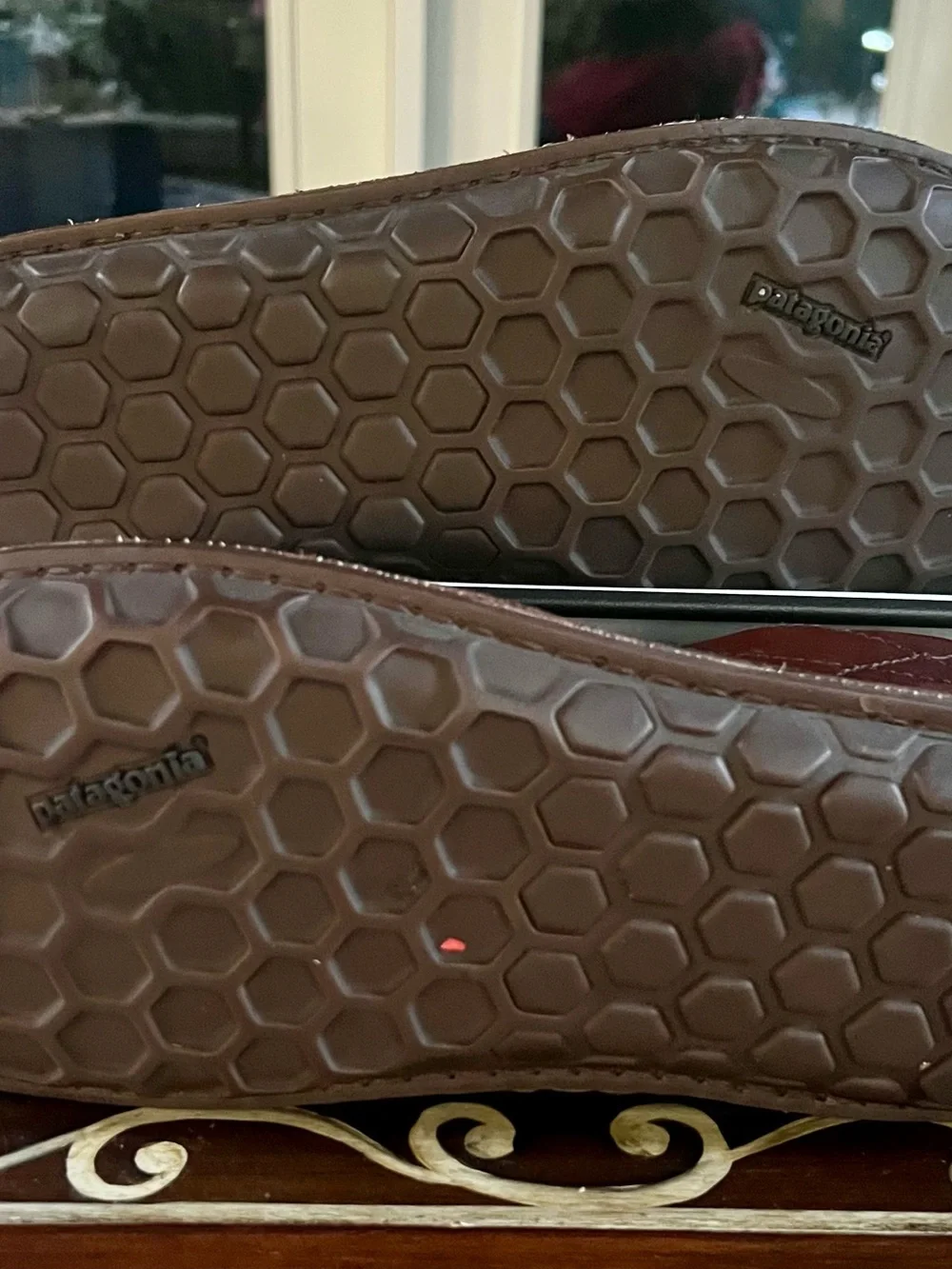 Patagonia Pau Walnut Leather Slip on Loafers